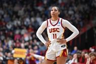 Returning sophomore guard Kennedy Smith figures to be a leader for the 2025-26 USC Trojans. (Photo Credit: IMAGN)
